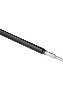 One black replacement cylinder with piston rod for an automatic vent opener. Complete opener mechanism not included.